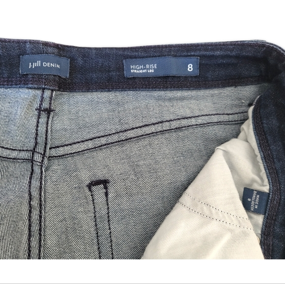 J.Jill High Rise Straight Leg Jean 8 - Picture 5 of 5